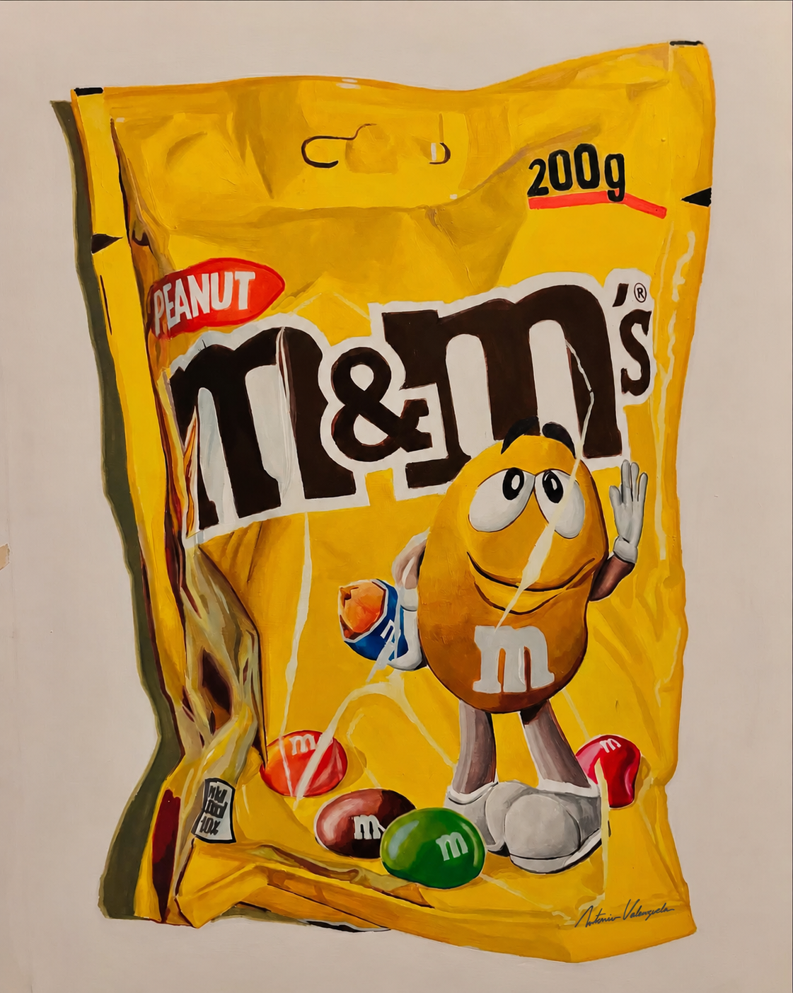 M&M — imagen de referencia de la obra original