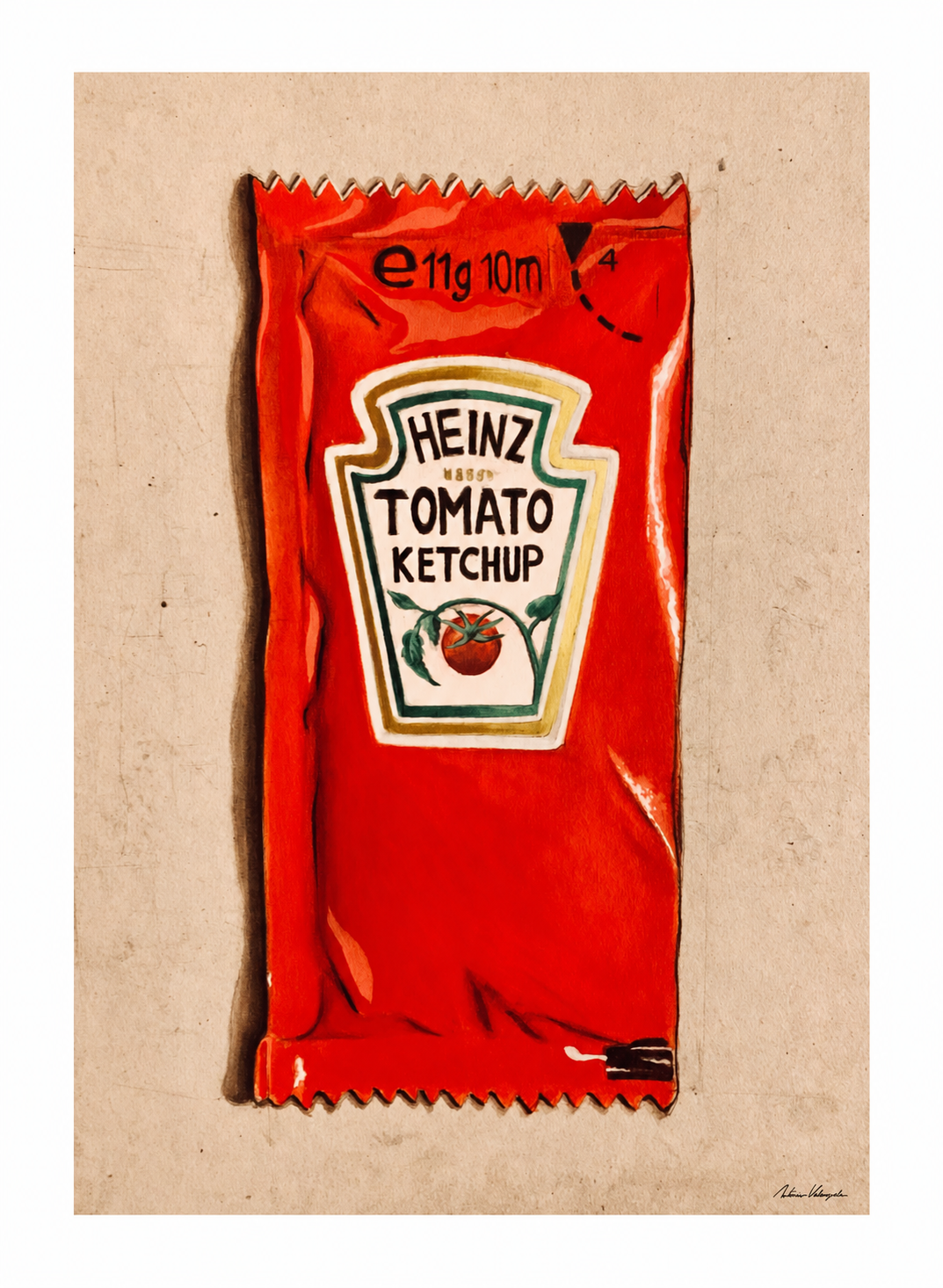 Ketchup — imagen de referencia de la obra original