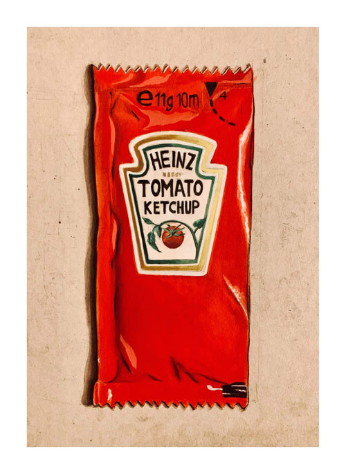 Ketchup — obra de Antonio Valenzuela, 100 × 70 cm