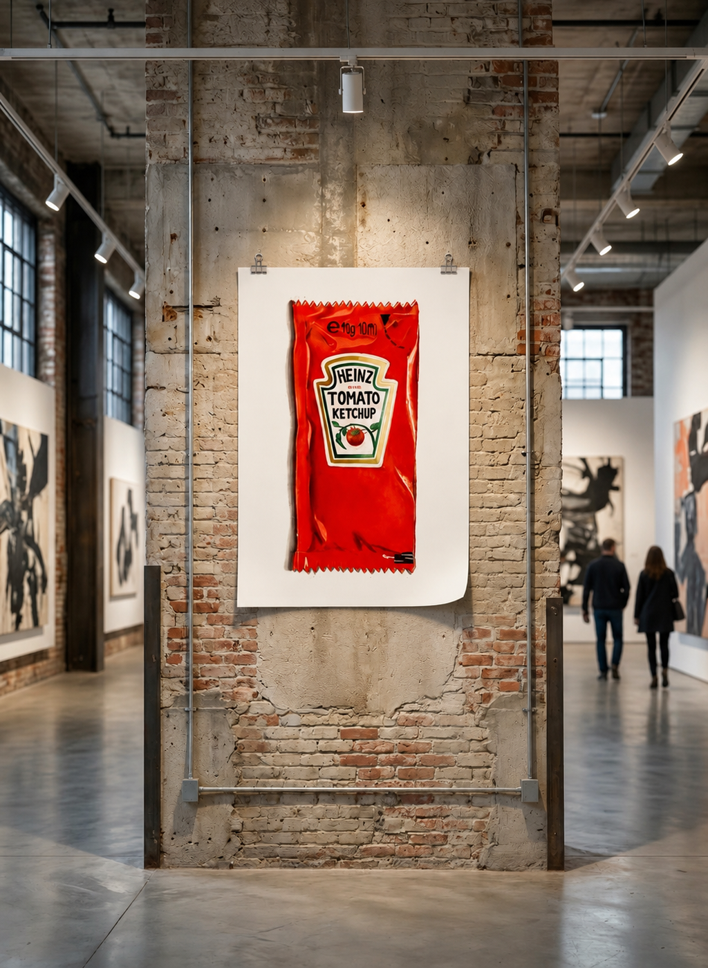 Ketchup — lámina en papel, mockup de ambientación