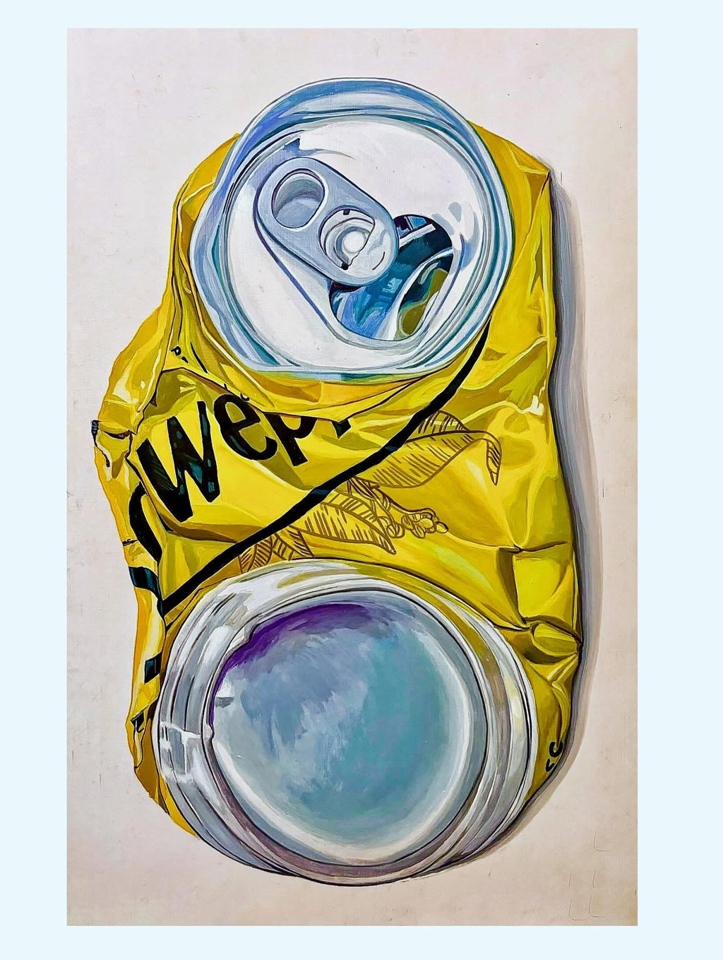 Lata Schweppes — imagen de referencia de la obra original