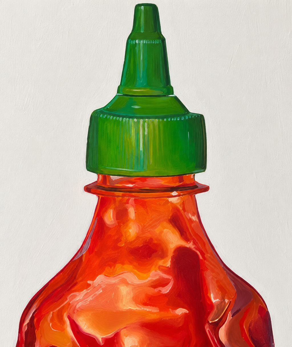Sriracha — vista de detalle ilustrativa generada